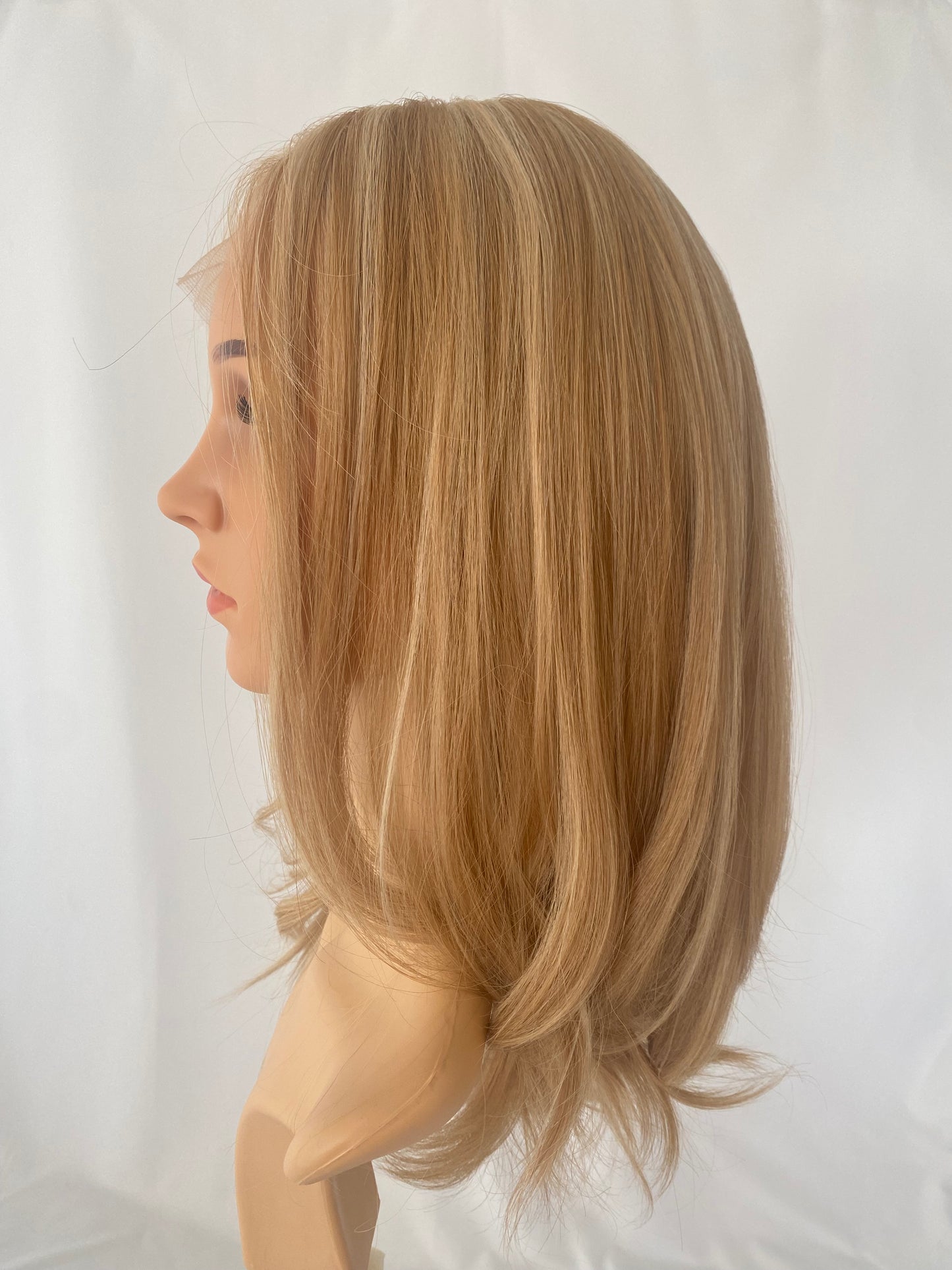iWig Premium Echthaar-Perücke Sunshine Blond