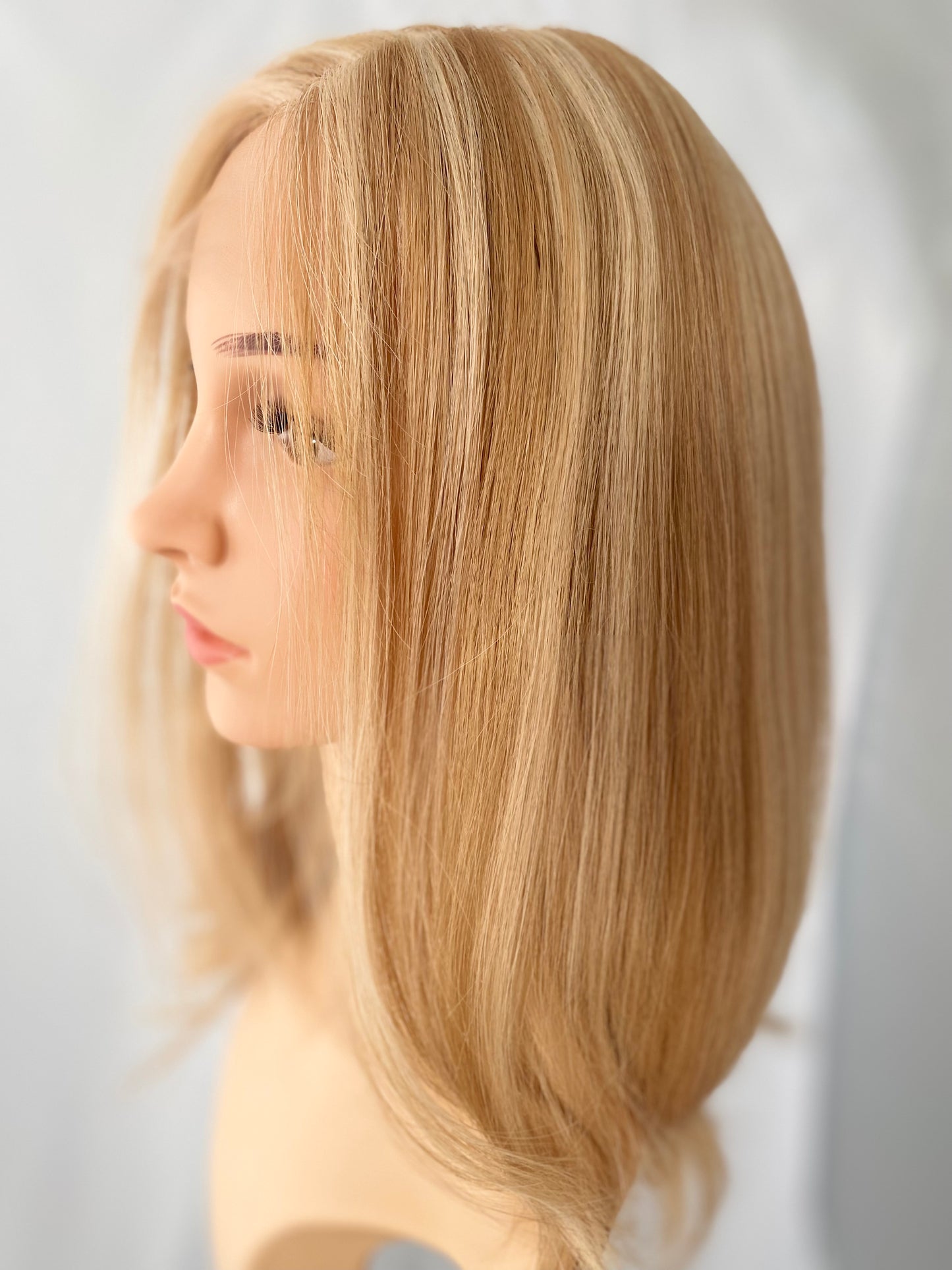 iWig Premium Echthaar-Perücke Sunshine Blond