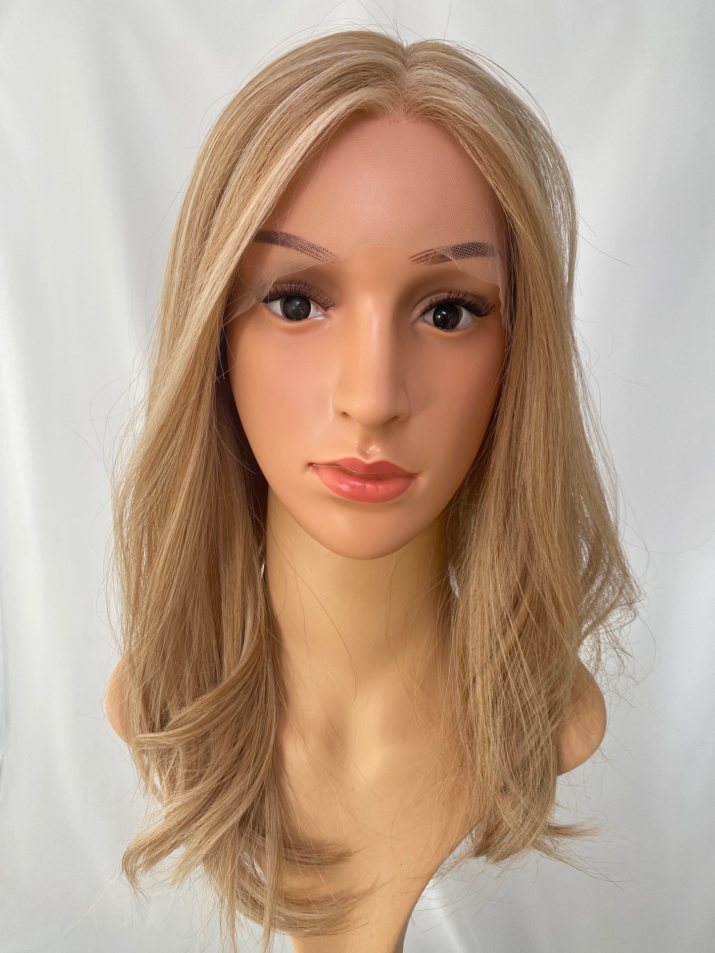 iWig Premium Echthaar-Perücke Sunshine Blond