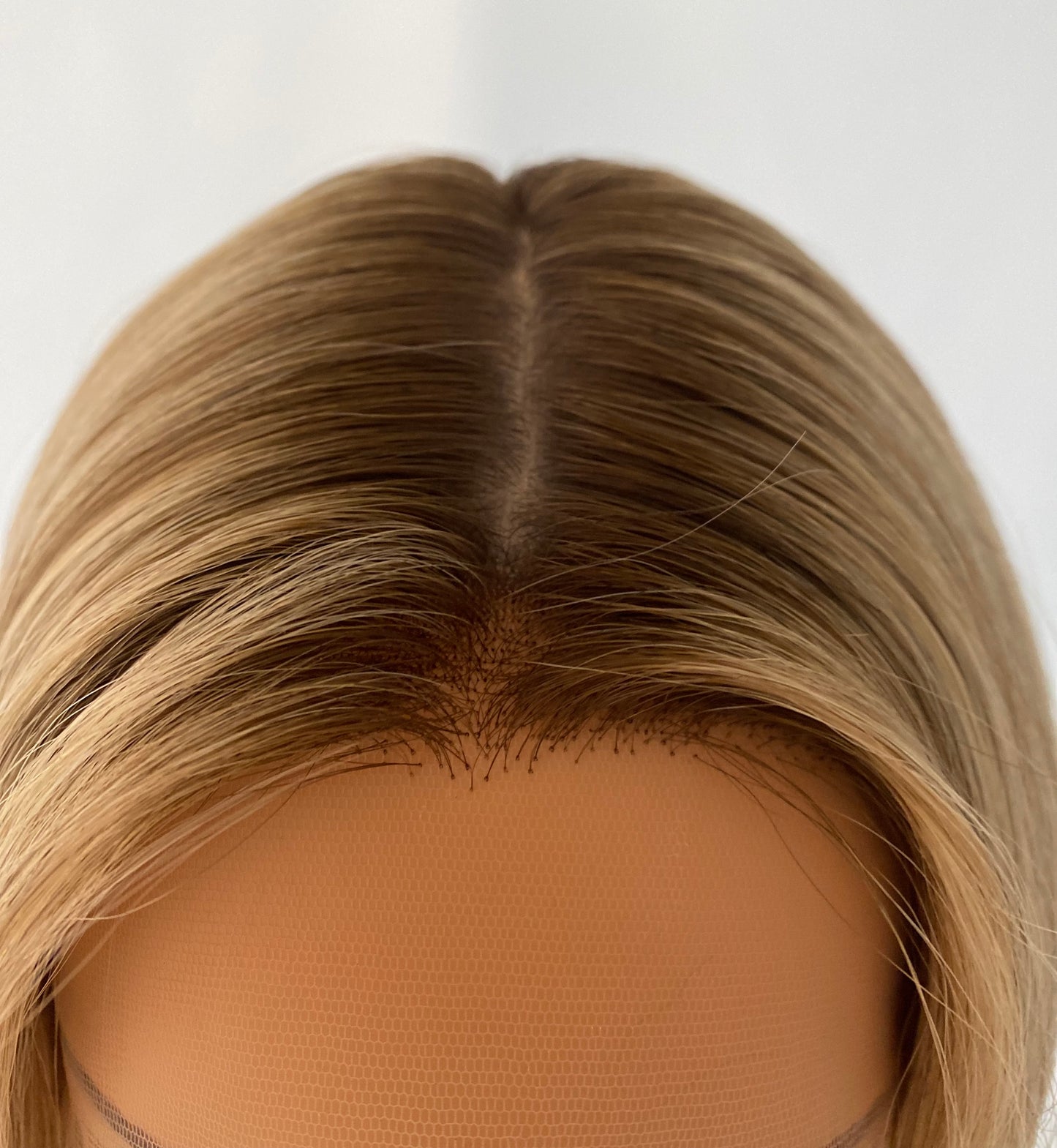 iWig Premium Echthaar-Perücke Champagner-Blond