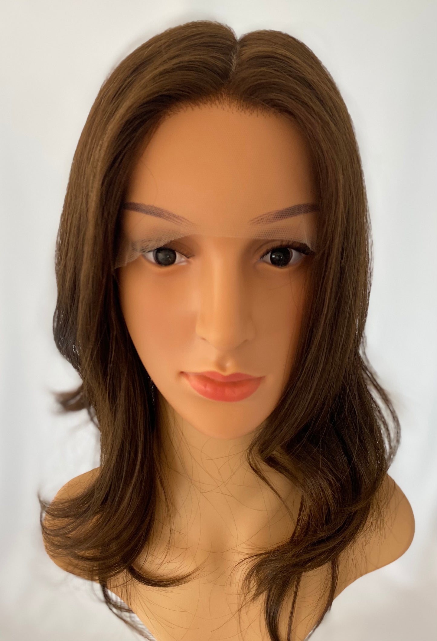 iWig Premium Echthaar-Perücke Chestnut